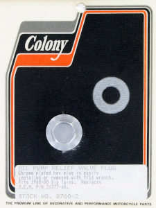 OIL PUMP SCREEN PLUG